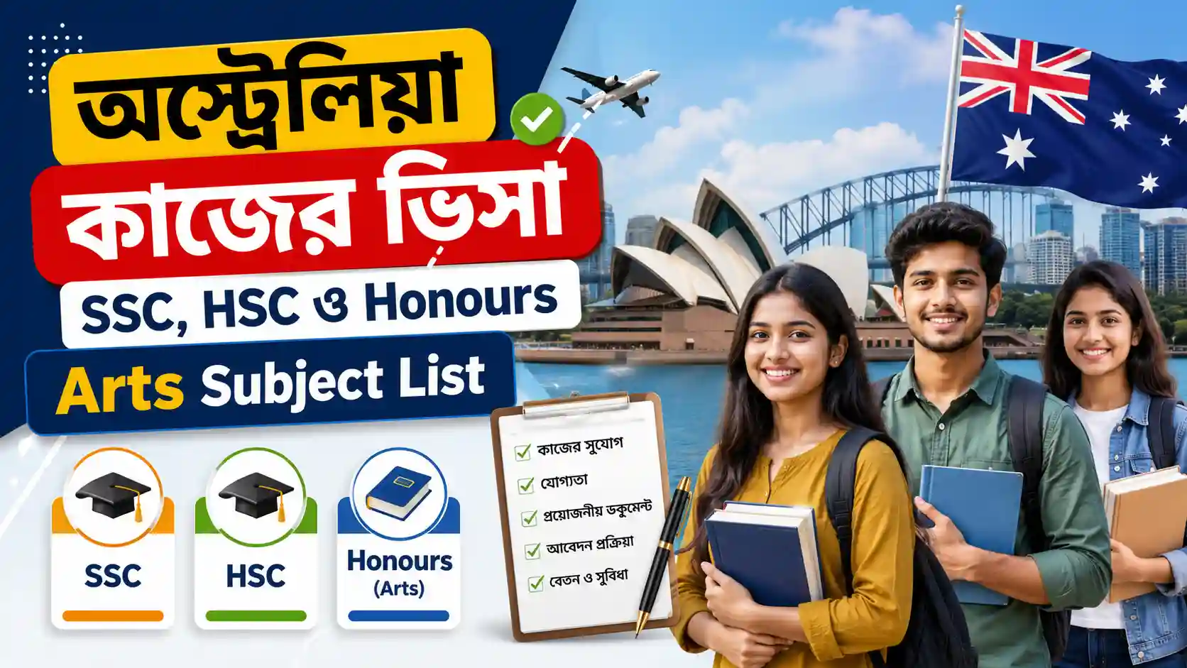 অস্ট্রেলিয়া কাজের ভিসা 2026 ও আবেদন প্রক্রিয়া