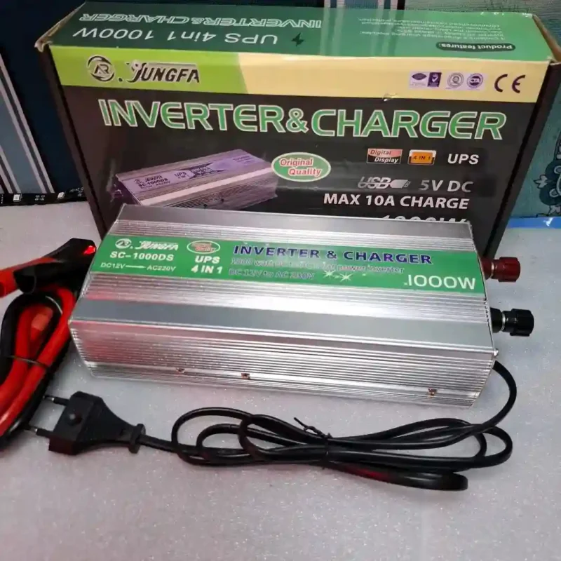 Jungfa 1000W Solar Inverter + Battery Charger USB with Auto Cut Off UPS