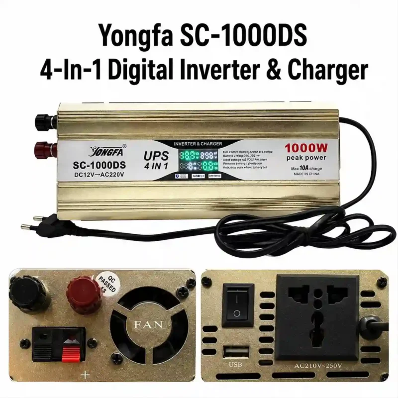 Yongfa SC-1000DS 4-In-1 Digital Inverter & Charger