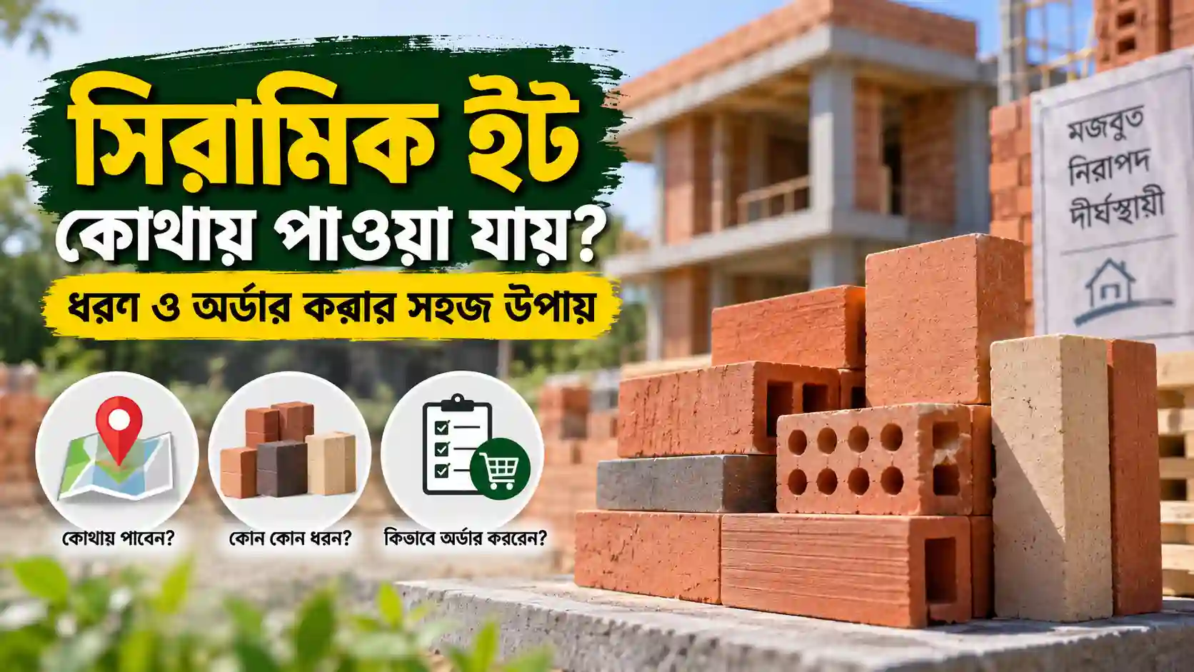 সিরামিক ইট কোথায় পাওয়া যায়? দাম, ধরন ও অর্ডার করার সহজ উপায়