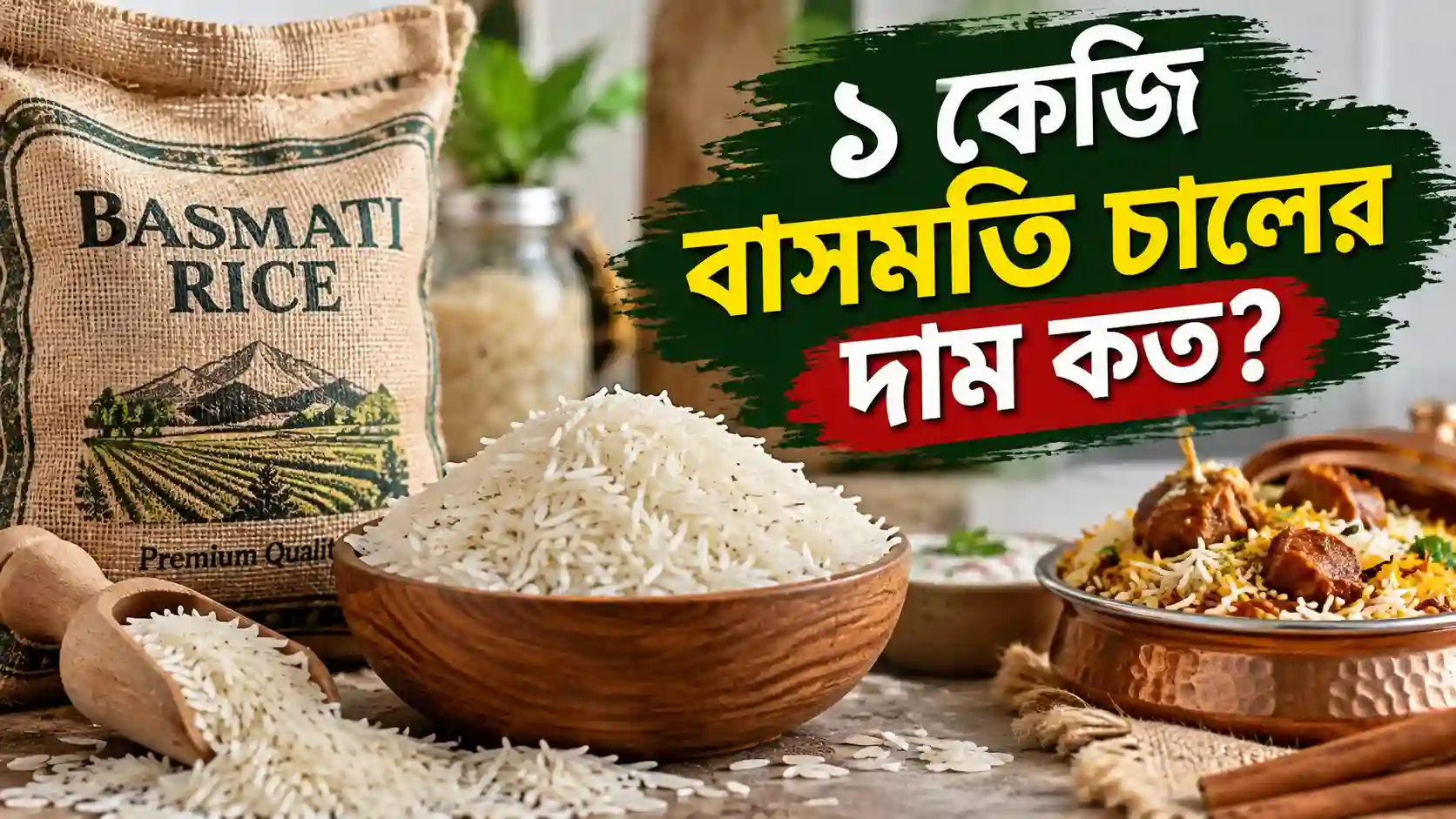 ১ কেজি বাসমতি চালের দাম কত ২০২৬
