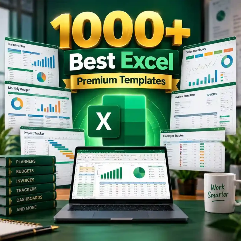 1000 Plus Best Excel Premium Templates image