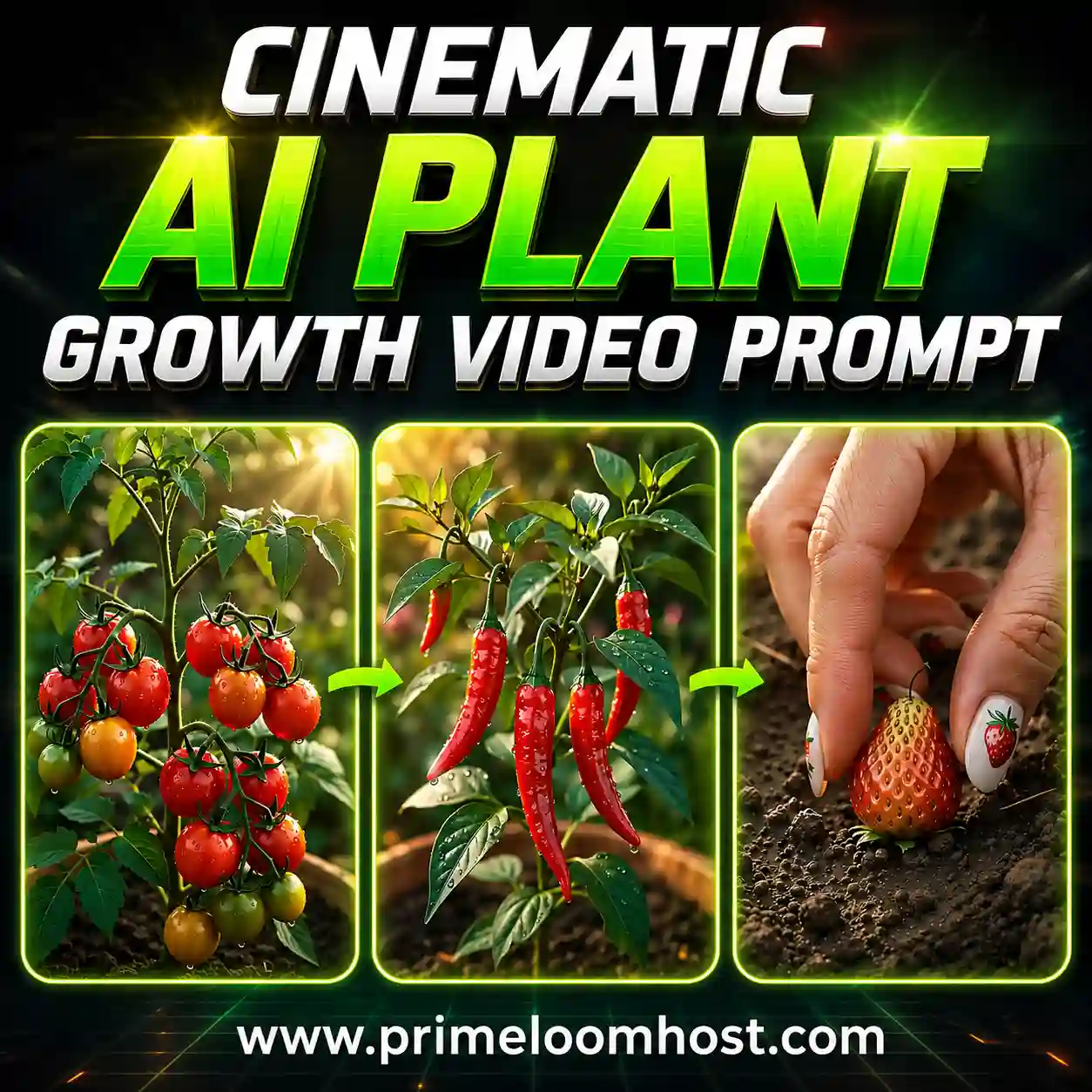 Cinematic AI Plant Growth Video Prompt image Cinematic AI Plant Growth Video Prompt image