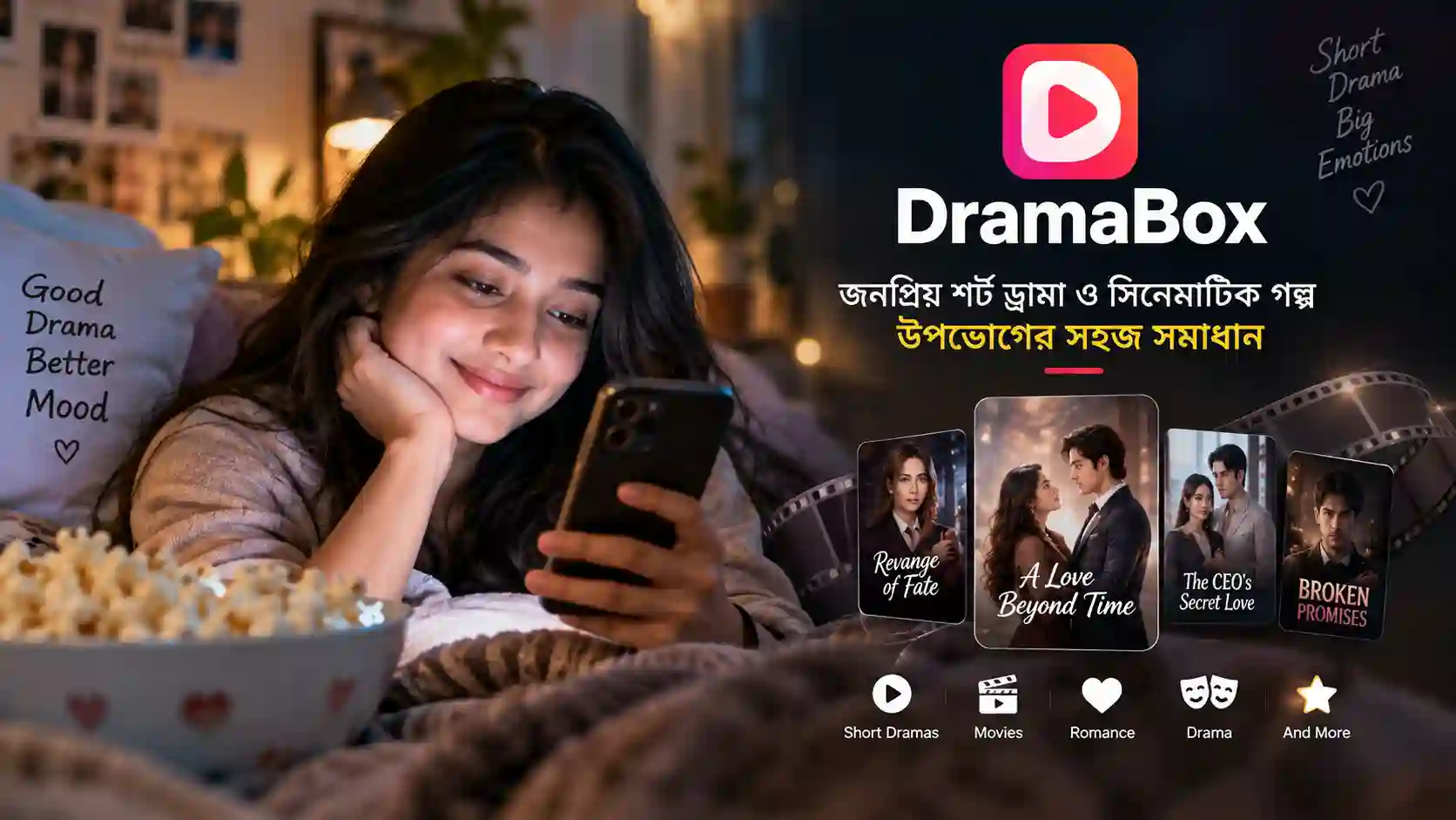 DramaBox Movies জনপ্রিয় শর্ট ড্রামা ও সিনেমাটিক গল্প উপভোগের সহজ সমাধান