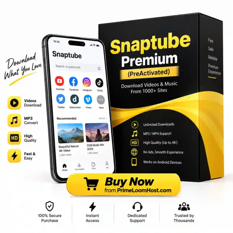 Snaptube Premium (PreActivated)
