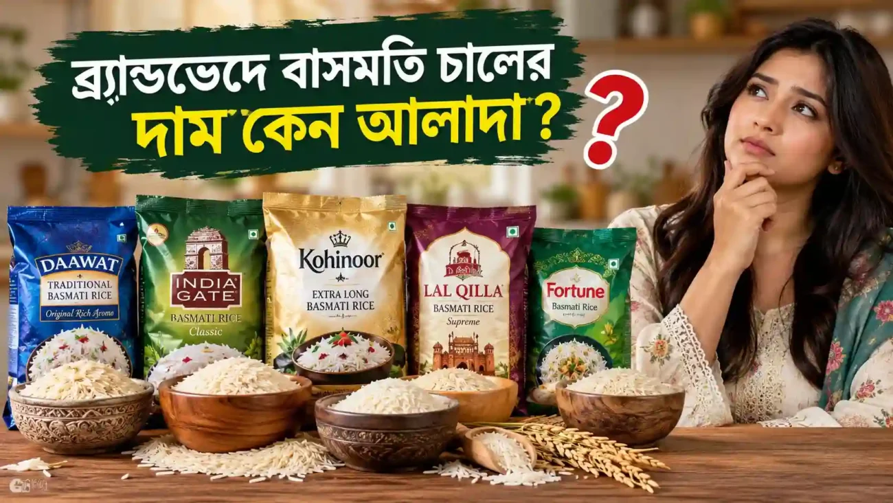 Why does the price of Basmati rice vary by brand