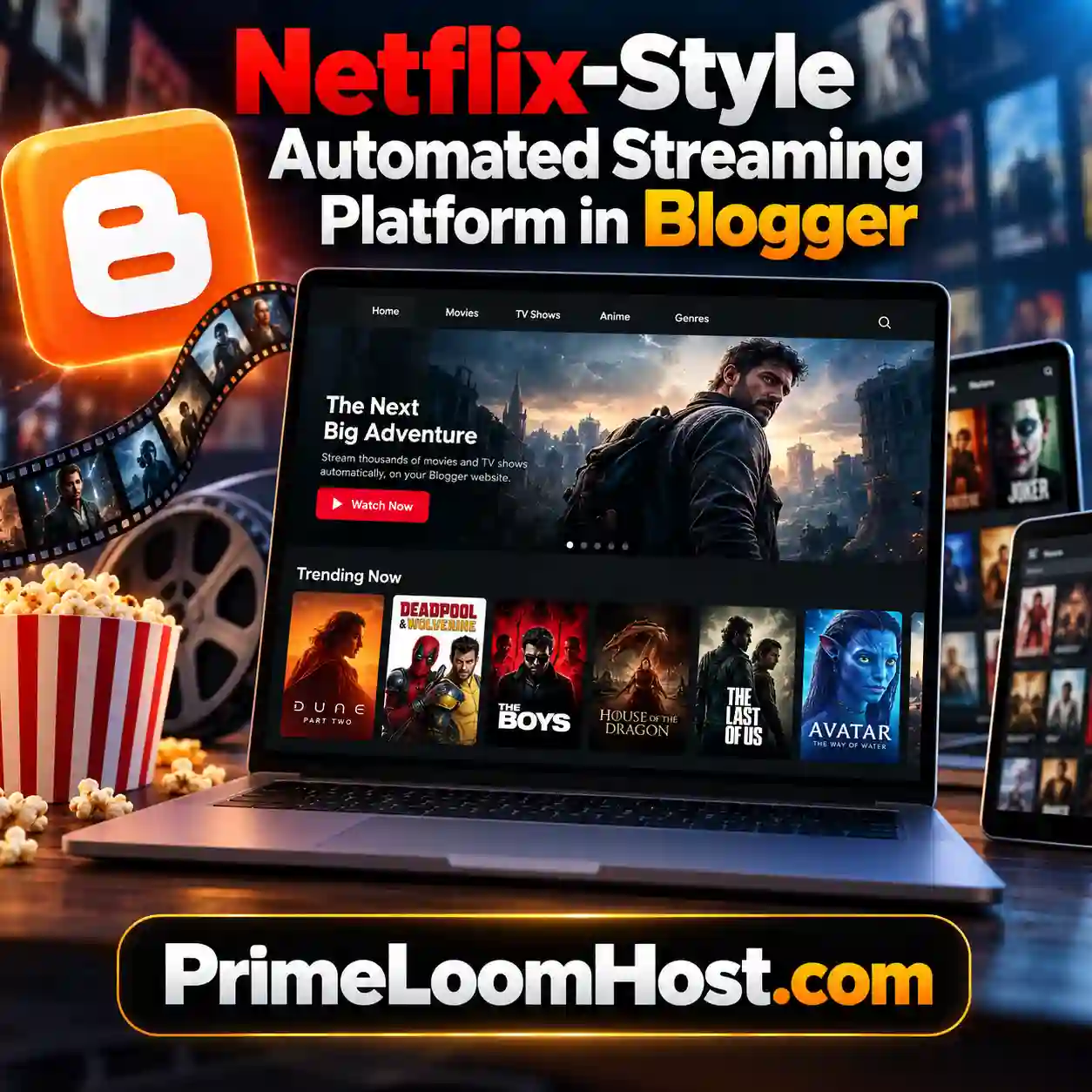 Netflix-Style Automated Streaming Platform in Blogger Netflix-Style Automated Streaming Platform in Blogger