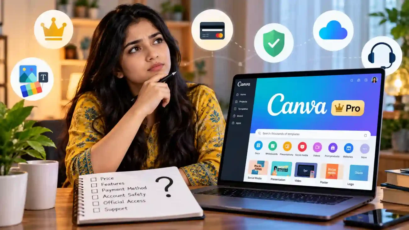 What should you check before purchasing a Canva Pro yearly subscription in Bangladesh